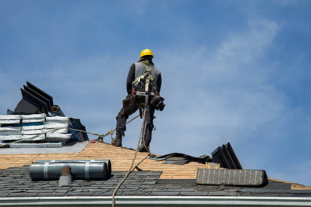 Professional Gutter Installation technician working in Nicoma Park, OK